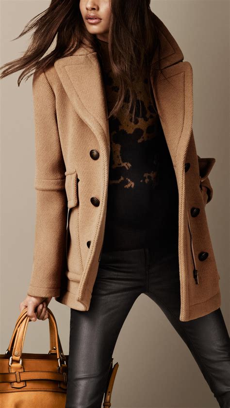 burberry peacoat women's